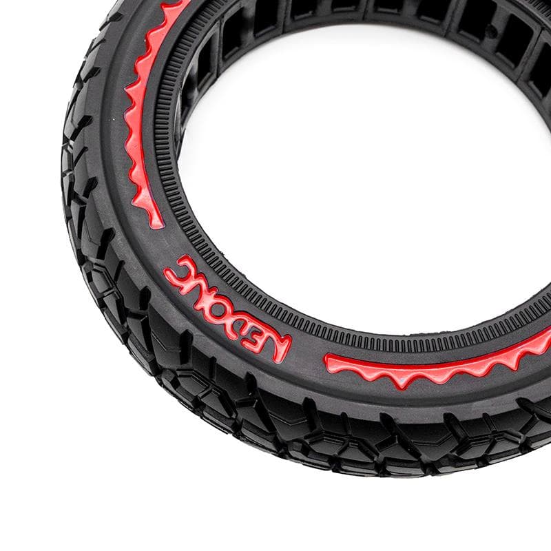 Pneu plein ultraléger Offroad 10x2,125-6,5/B44 - rouge