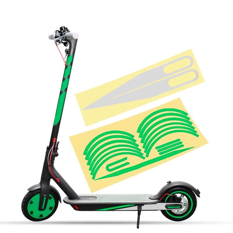 Autocollants pour Xiaomi M365 / 1S / PRO / PRO 2 VERT Suniik