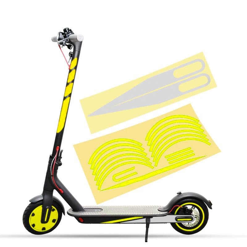 Autocollants pour Xiaomi M365 / 1S / PRO / PRO 2 Jaune Suniik