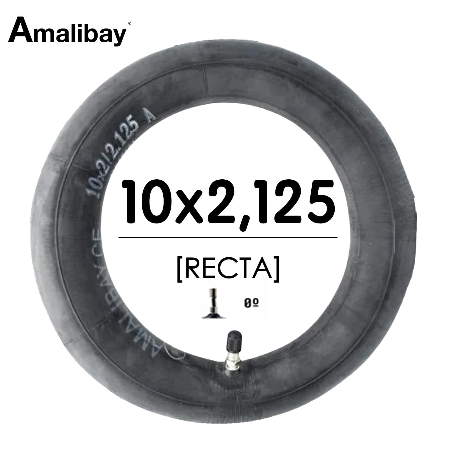 Chambre à air 10 2/2,125 (valve droite) - Premium Amalibay