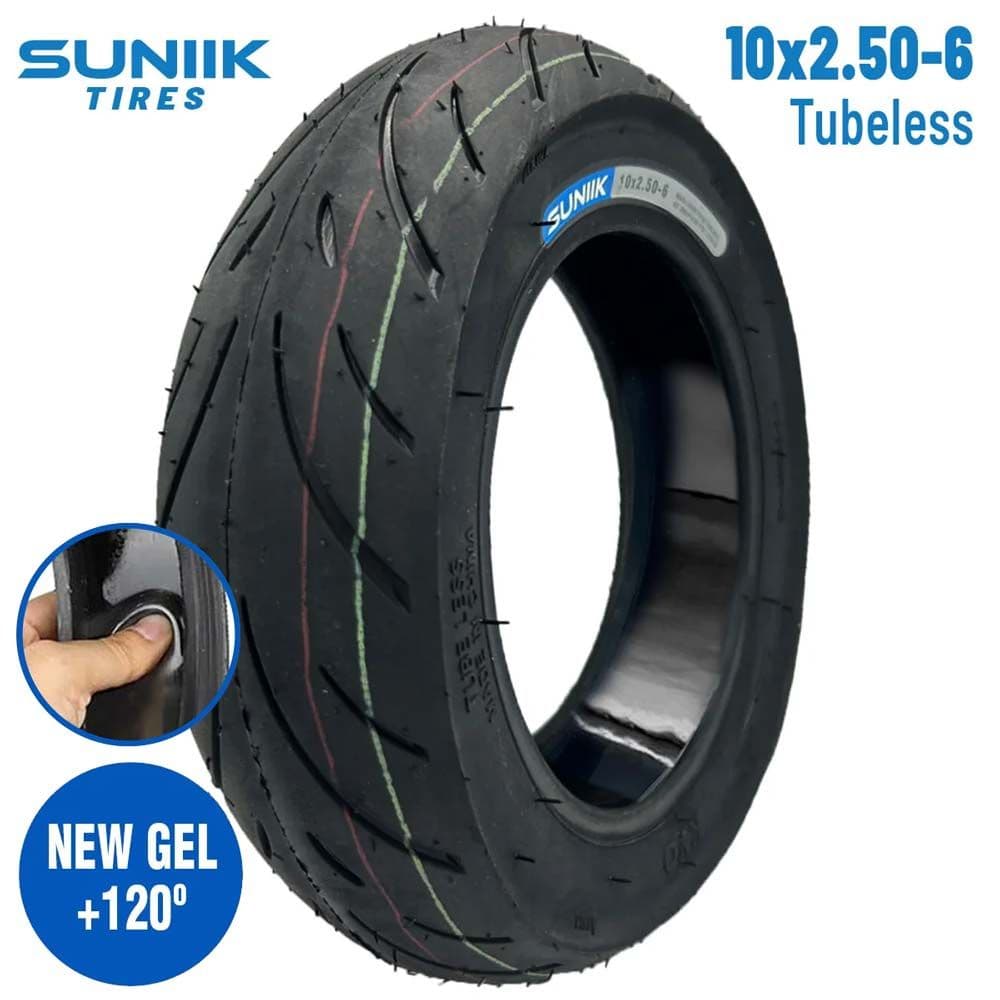 Pneu gel anti-crevaison 10 2,5-6 Cityroad Tubeless Suniik