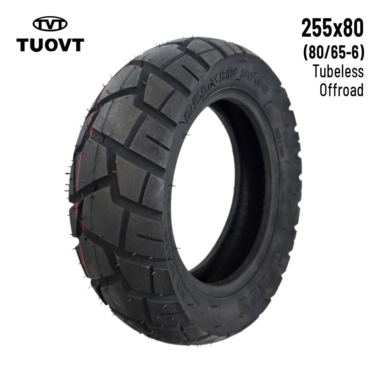 Pneu roue offroad 10 3-6 (255 80) 80/65-6 Tubeless Tuovt