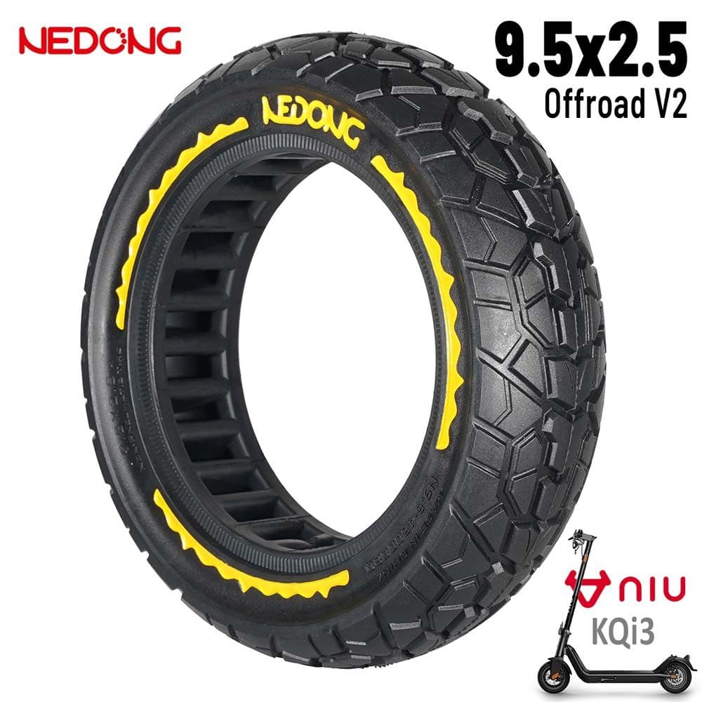 Roue pleine jaune ultralégère 9,5 2,5 Version offroad V2 Nedong