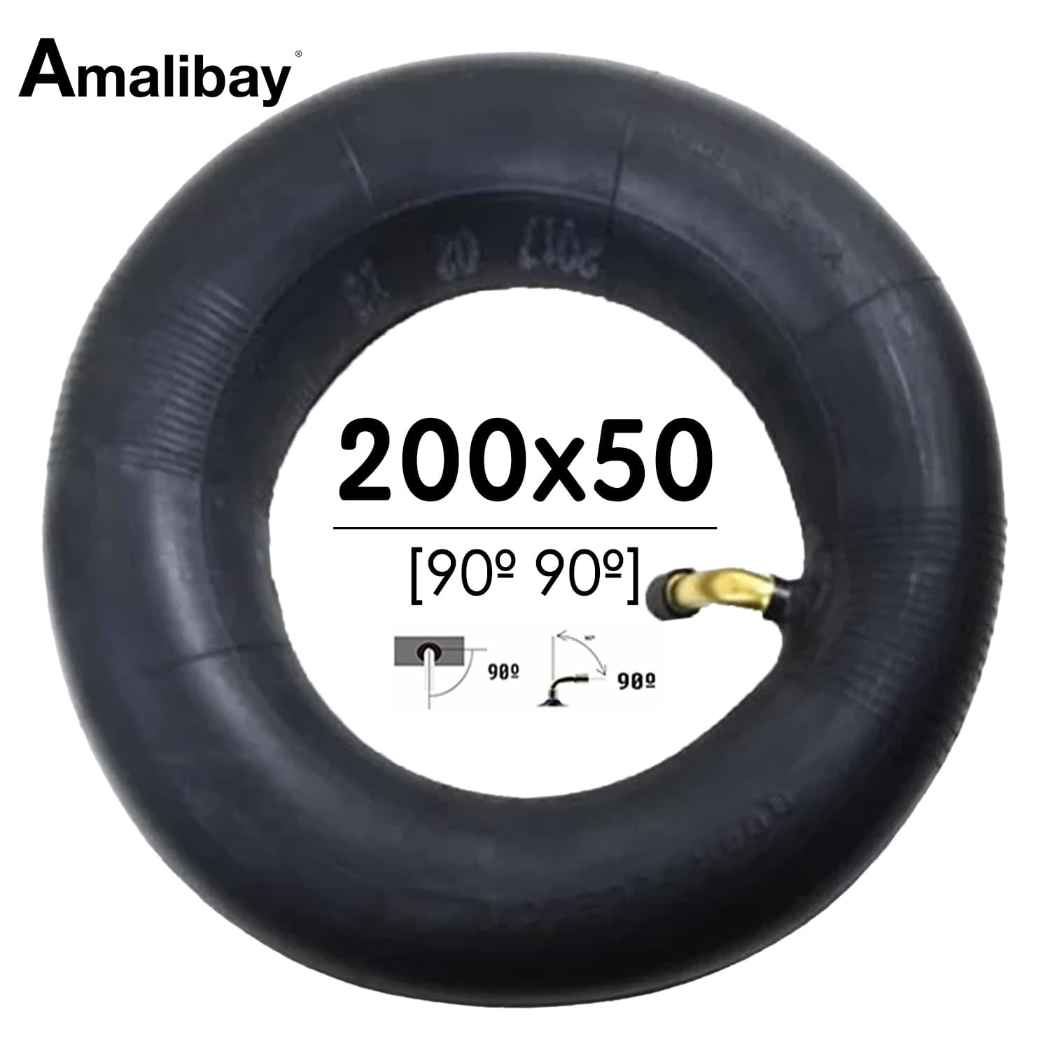 Chambre à air 200 50 (valve 90º) - Premium Amalibay
