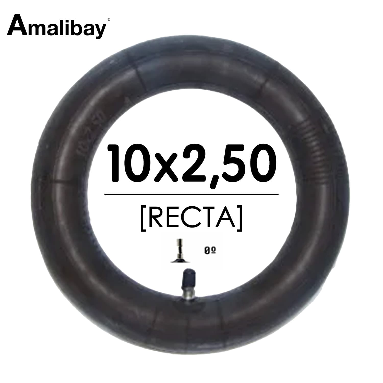 Chambre à air 10 2,5 (valve droite) - Premium Amalibay