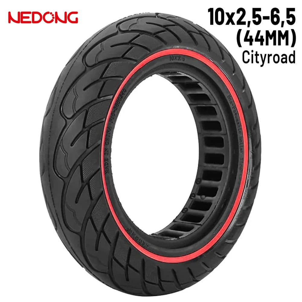 Roue pleine 10 2,5-6,5 Rouge (44MM) Nedong