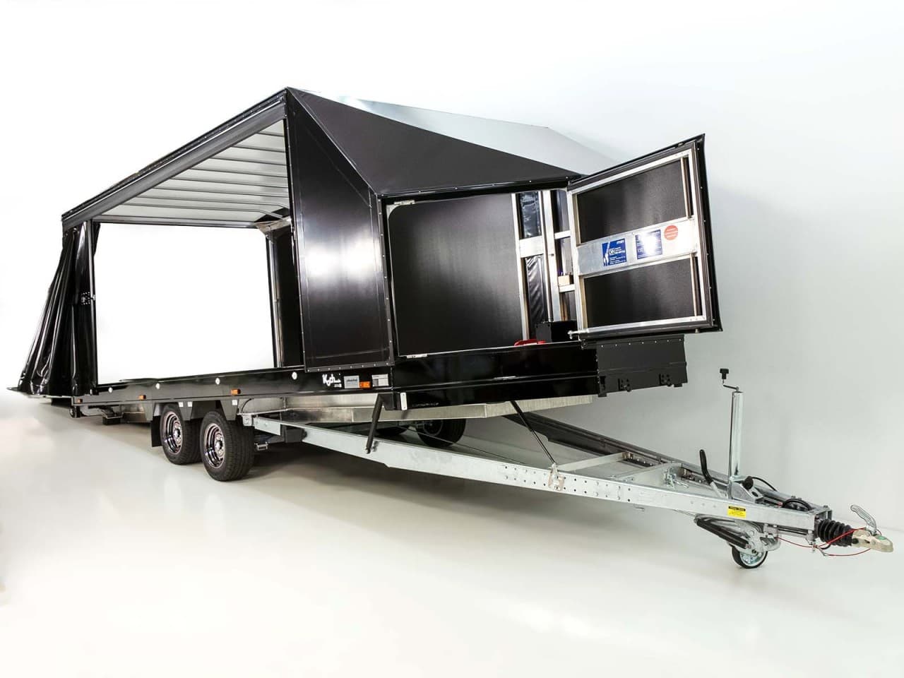 Moetefindt Autotransportanhänger Plane FTP235 235x550cm 3,5t Höhe:180cm|schwarze Felgen-Neu
