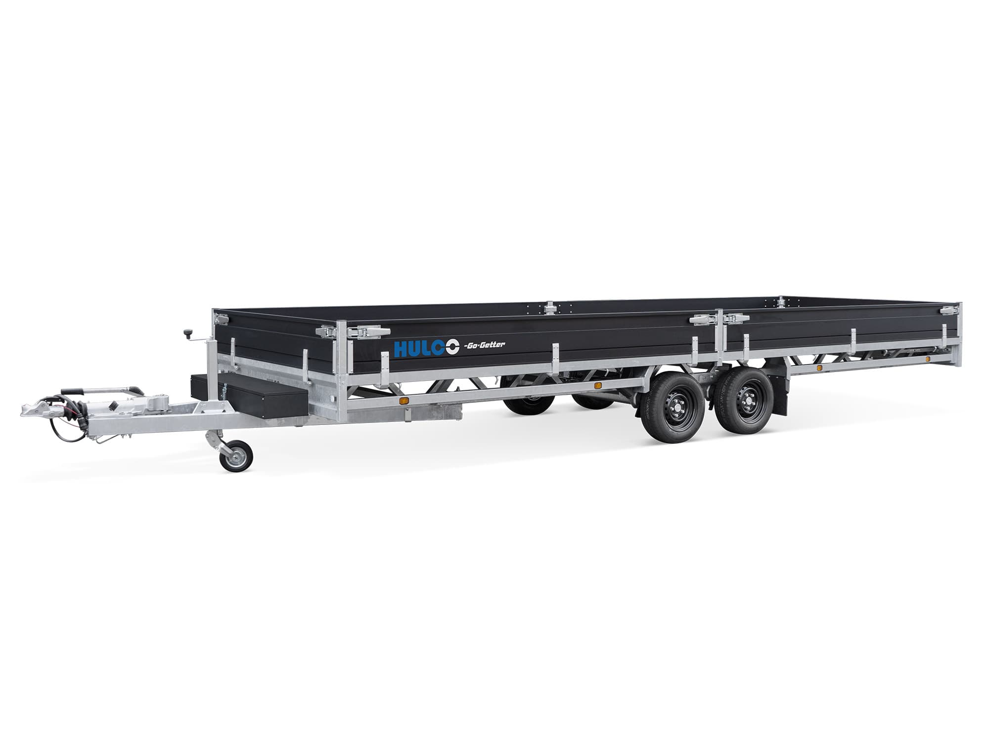 Hulco PKW Anhänger Hochlader Alu MEDAX-2 ,3500 kg, Ladefläche 6,11 x 2,23 m Go Getter