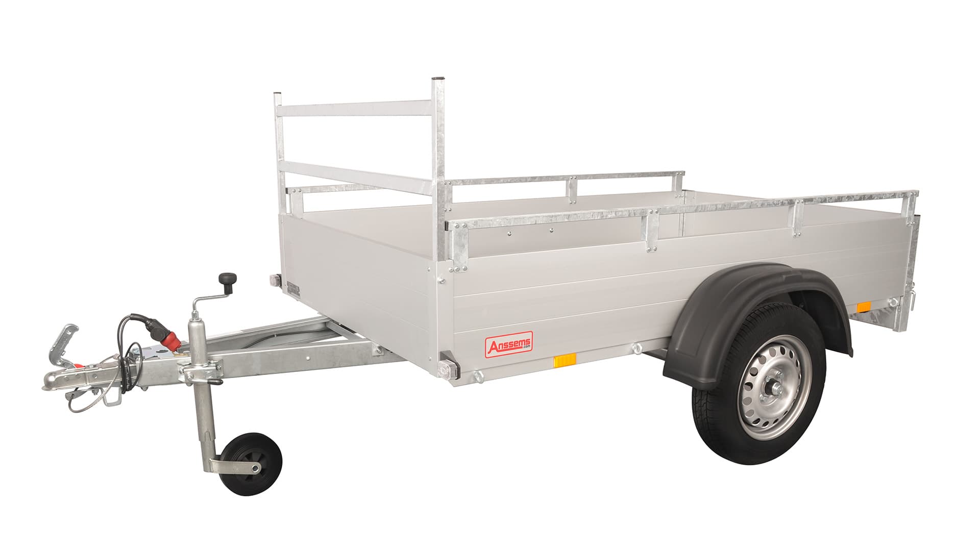 Anssems PKW Anhänger Tieflader Alu GT 750 kg, Ladefläche 2,11 x 1,26 m - mit Reling