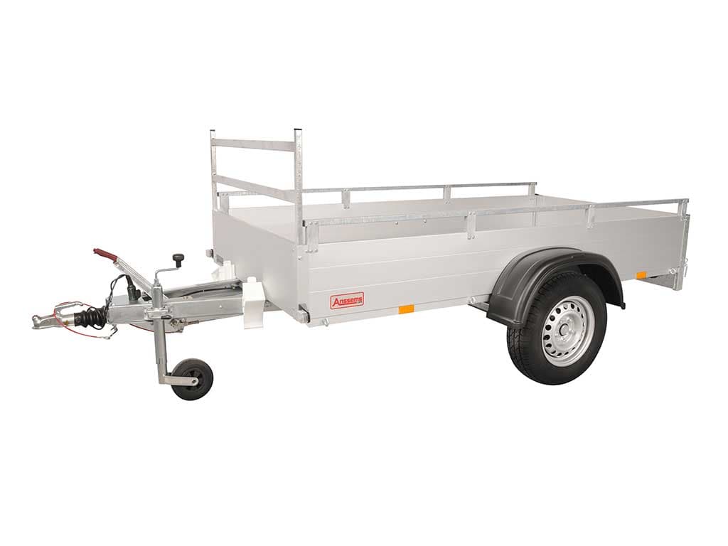 Anssems PKW Anhänger Tieflader Alu GTB 1200 kg, Ladefläche 2,51 x 1,26 m - mit Reling