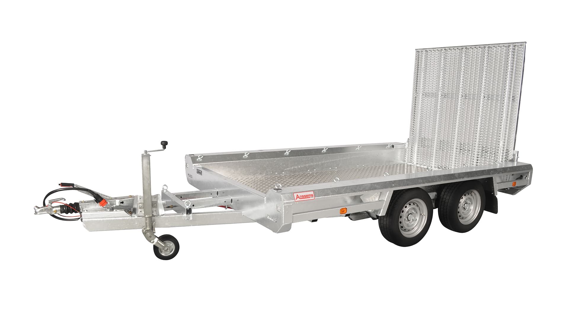 Hulco PKW Anhänger Maschinentransporter TERRAX 3500 kg, Ladefläche 2,94 x 1,50 m - Klappe 150 cm