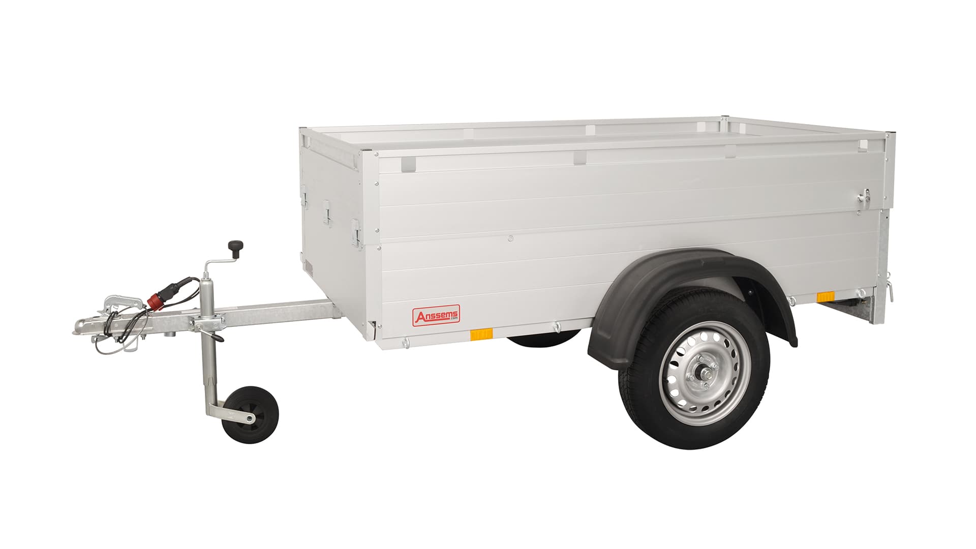 Anssems PKW Anhänger Tieflader Alu 500 kg, Ladefläche 1,81 x1,01 m - mit Deckel