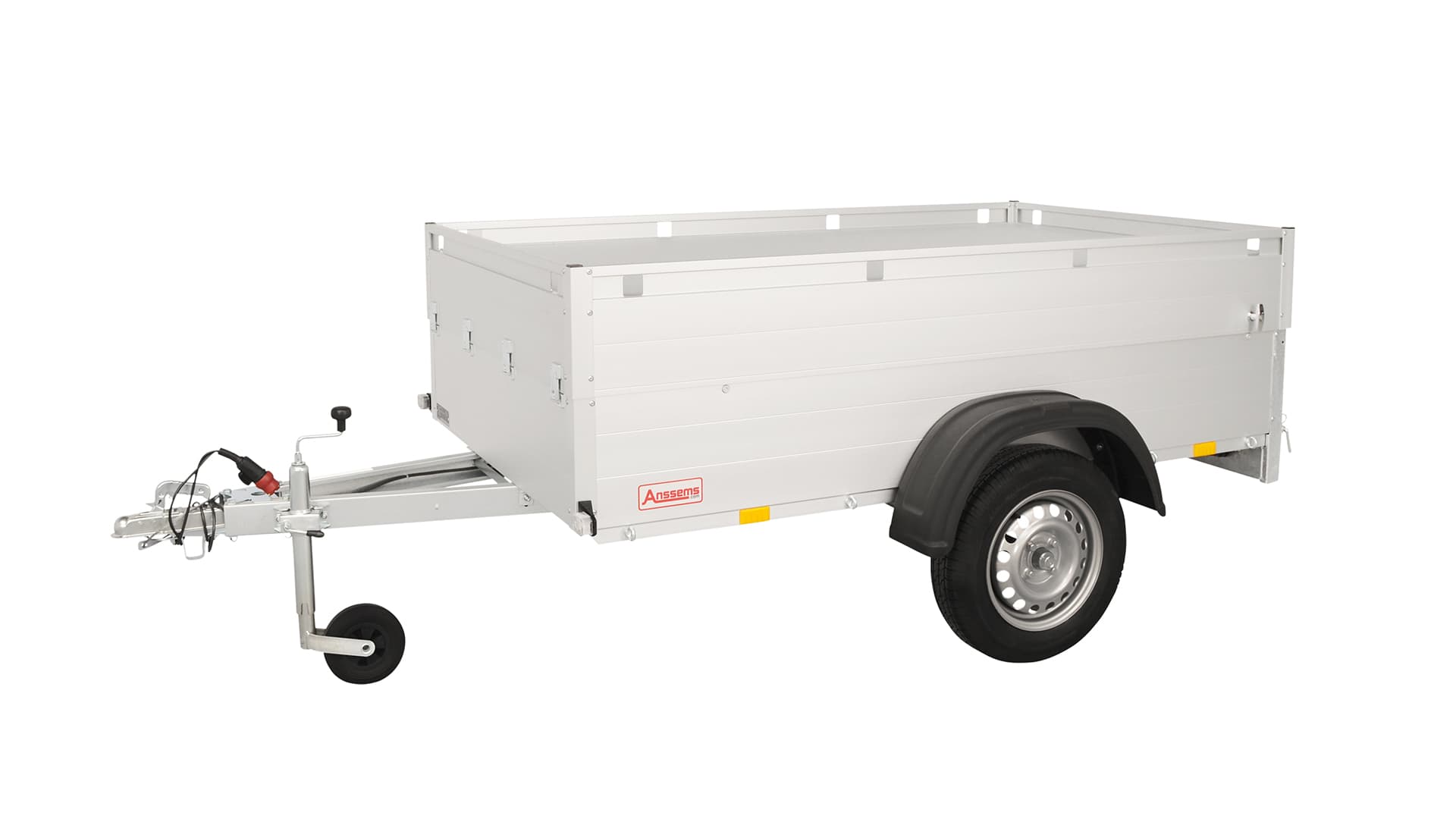 Anssems PKW Anhänger Tieflader Alu 750 kg, Ladefläche 2,51 x1,26 m - mit Deckel