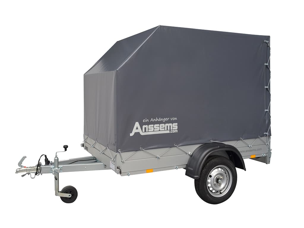 Anssems PKW Anhänger Tieflader Alu GT 750 kg, Ladefläche 2,11 x 1,26 m - mit Aktionsplane 150