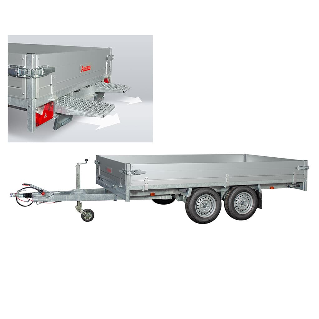 Anssems Hochlader Fahrzeugtransporter Alu ASX 2500 kg, Ladefläche 3,25 x 1,78 m