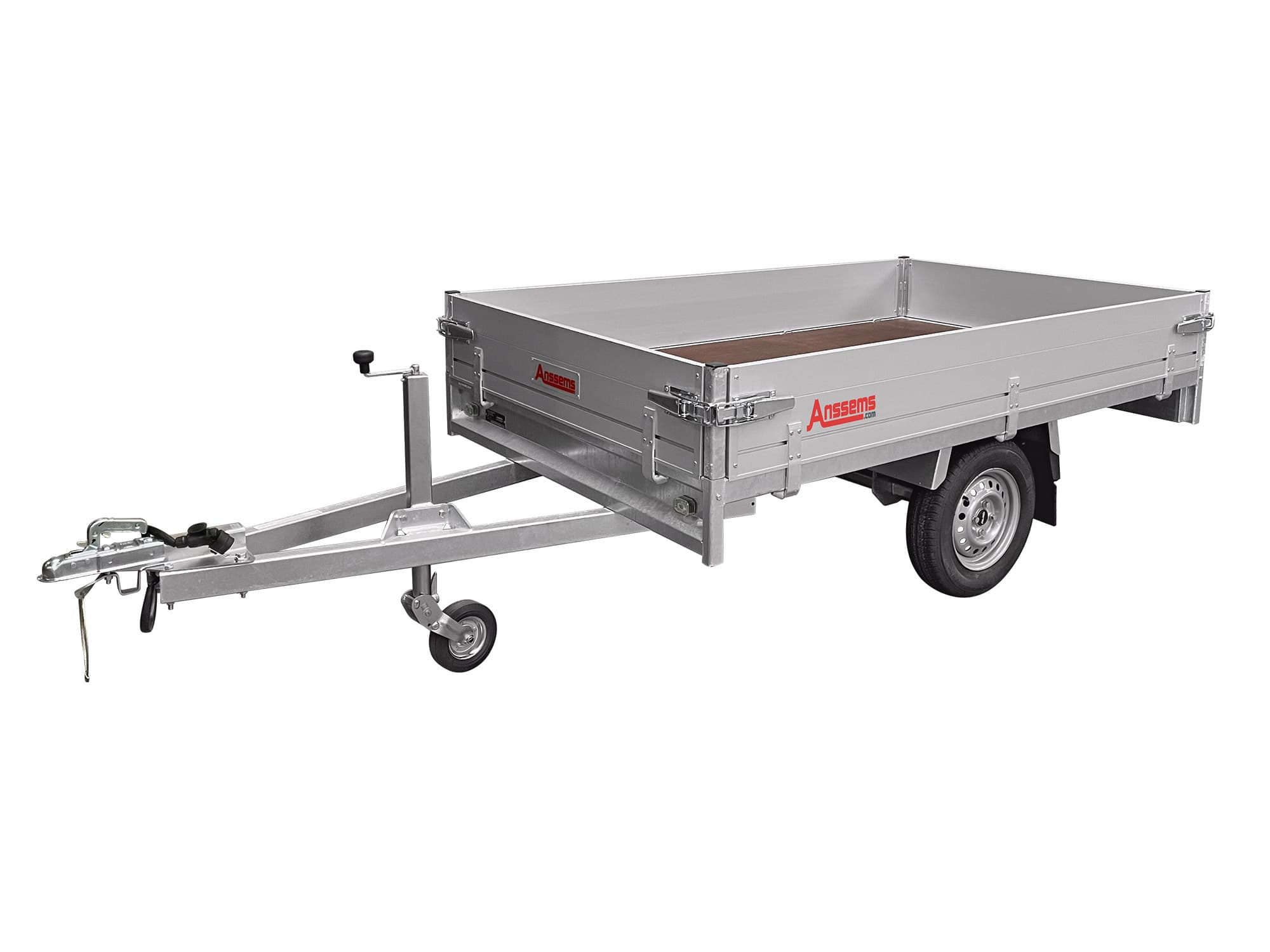 Anssems PKW Anhänger Hochlader Alu PSX 750 kg, Ladefläche 2,51 x 1,53 m ungebremst
