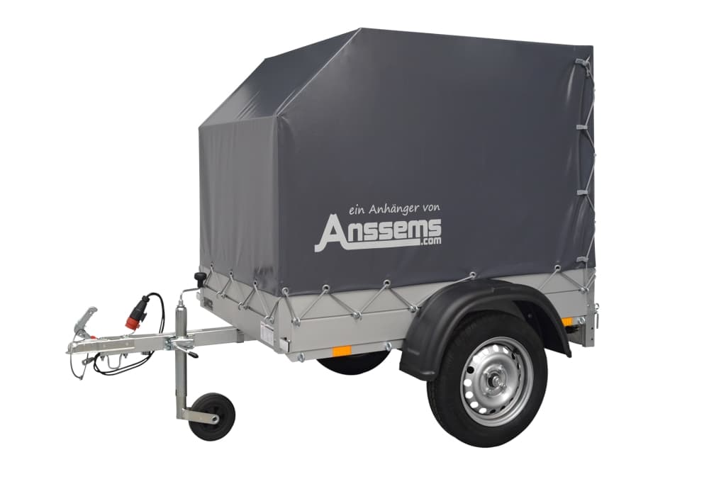 Anssems PKW Anhänger Tieflader Alu GT 500 kg, Ladefläche 1,51 x 1,01 m + Aktionsplane 120