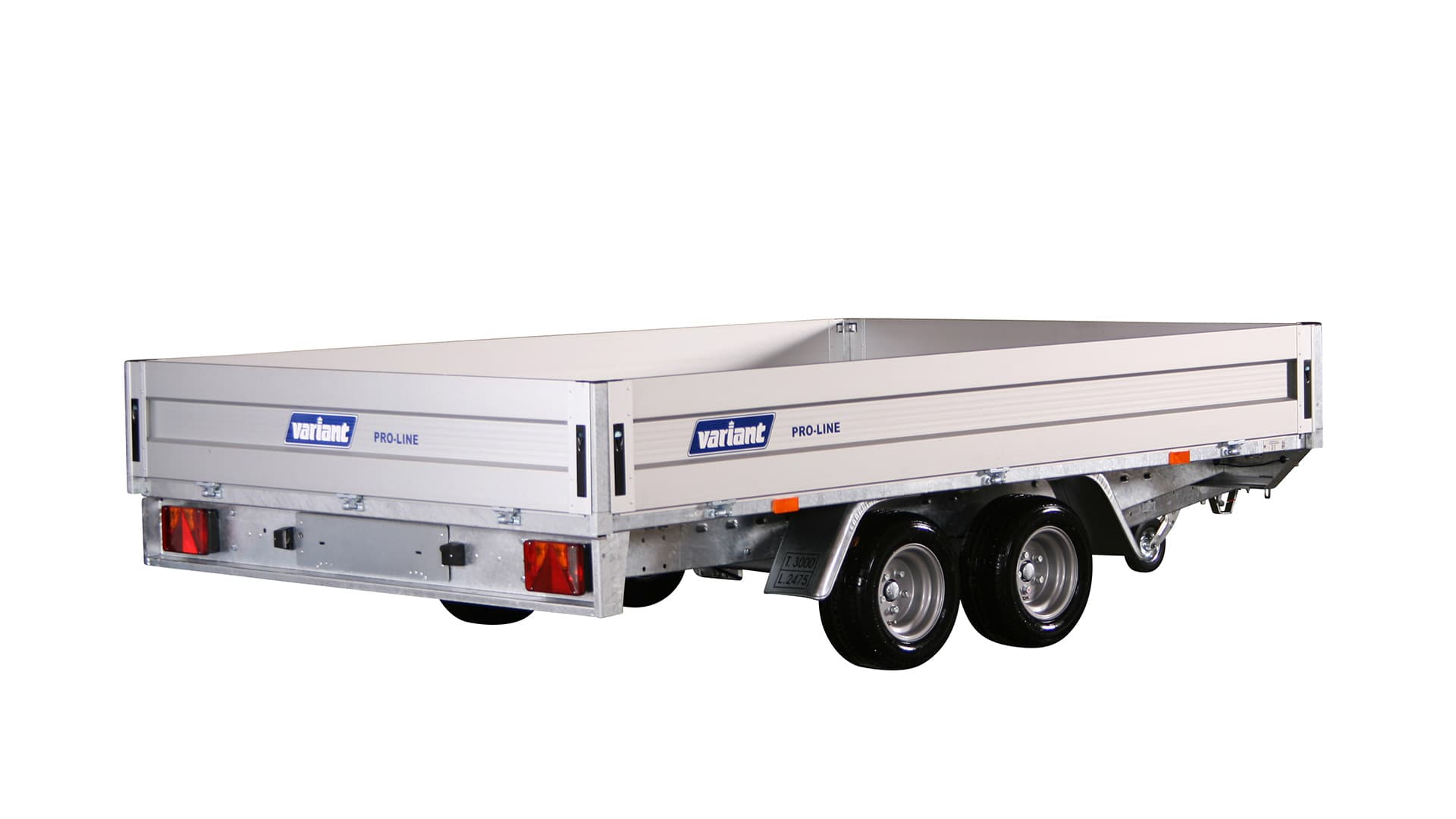 Variant PKW Anhänger Hochlader 3021 P3, 3000 kg, Ladefläche3,15 x 2,05 m (10 Zoll) - Classic