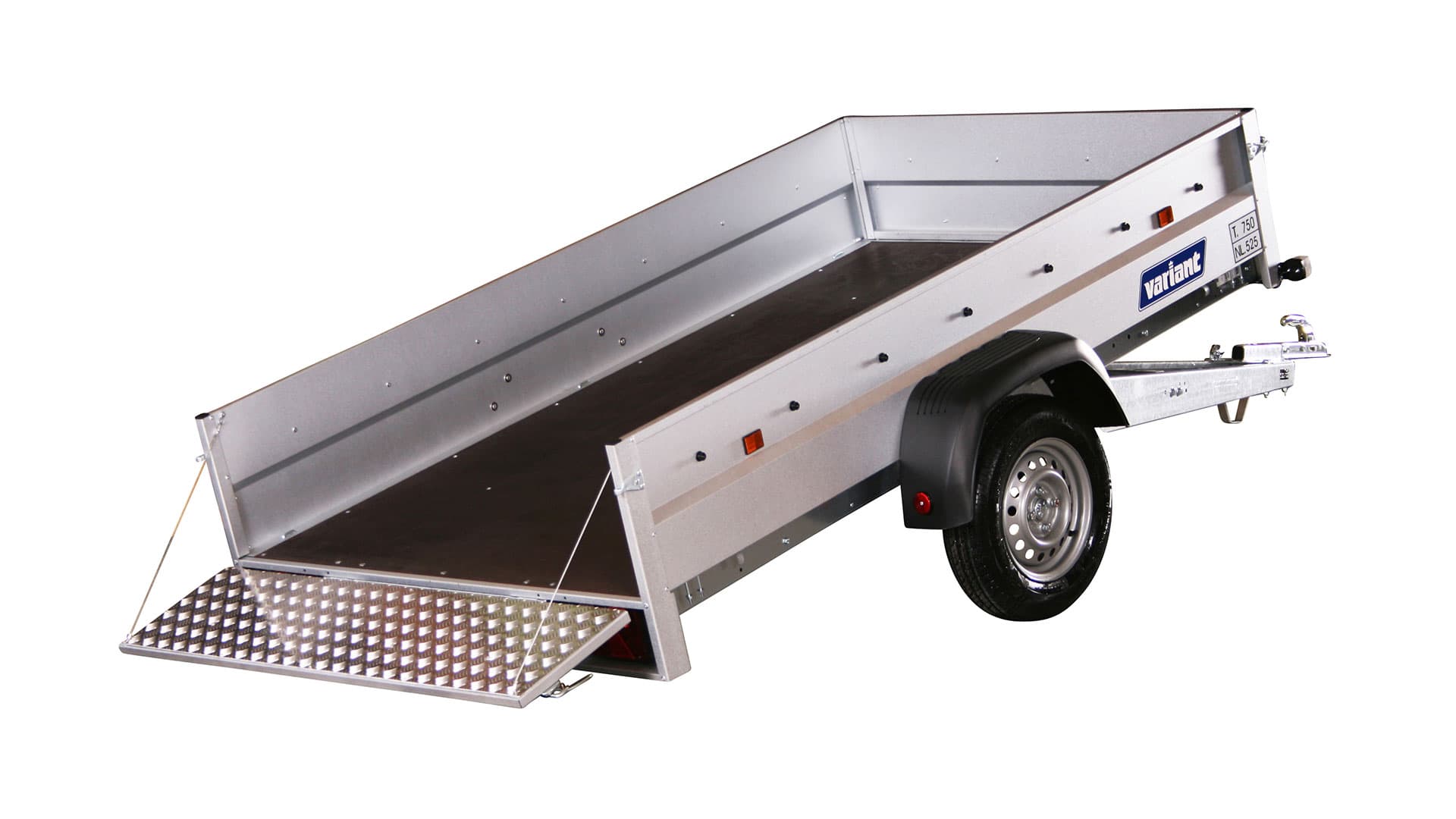 Variant PKW Anhänger Maschinentransporter 754 F1 Kip750 kg, Ladefläche 2,55 x 1,45 m, Stahlbordwände
