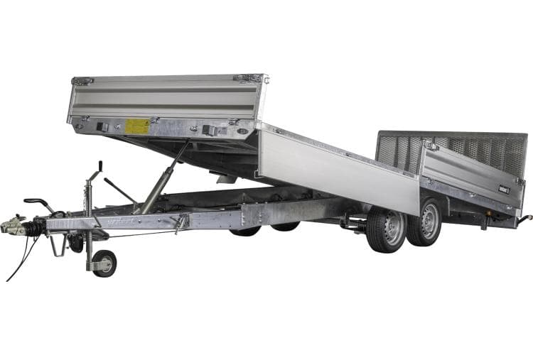 Variant PKW Anhänger Universaltransporter 3552 UX,3500 kg, Ladefläche 5,20 x 2,10 m, mit Bordwände, kippbar