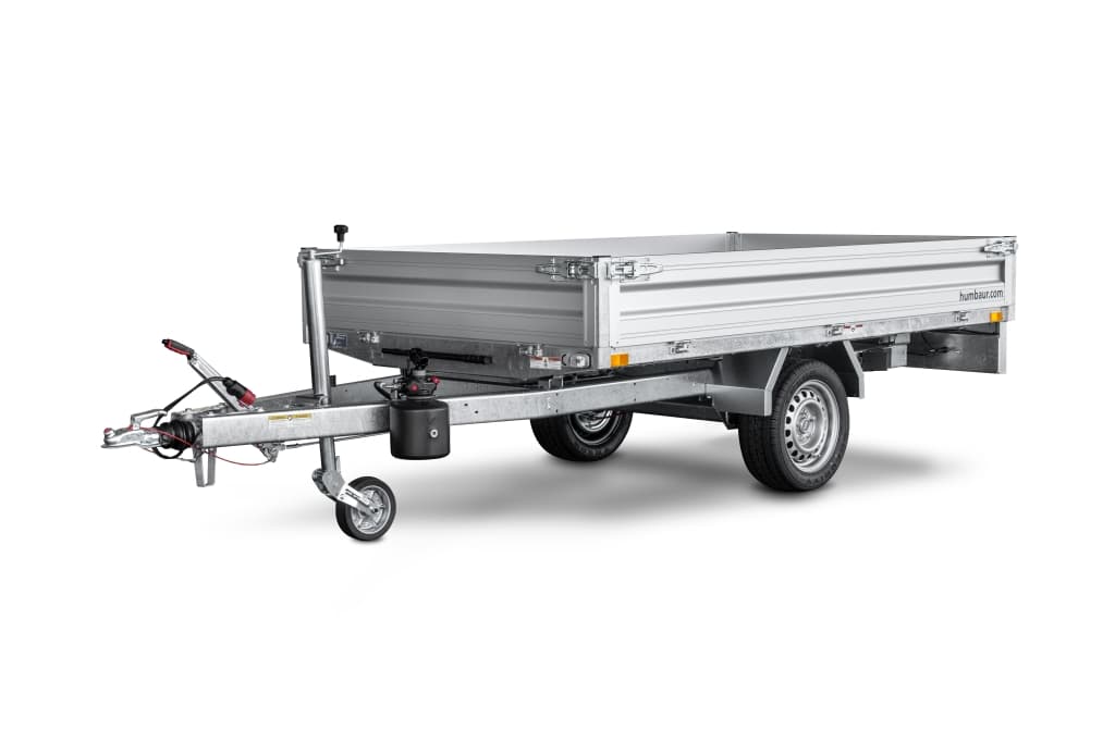 Humbaur HUK 152314 mit FLEXePUMP, 1500kg Ladefläche 2.30 x 1.40m mit Akkuschrauberhydraulik