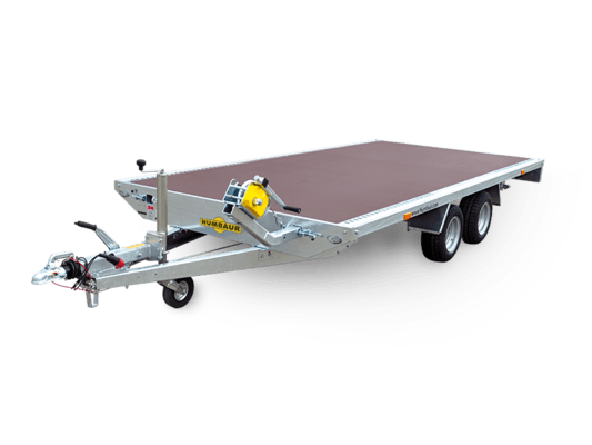 Humbaur Universal 3500kg Holz, Ladefläche 4,00 x2.03 Holzboden, Stützen, Seilwinde und Auffahrrampen