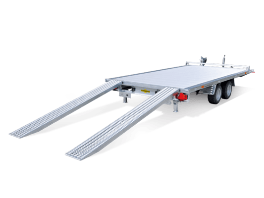 Humbaur Universal 3000kg Alu, Ladefläche 4,00 x2,03 Holzboden, Seilwinde und Auffahrrampen