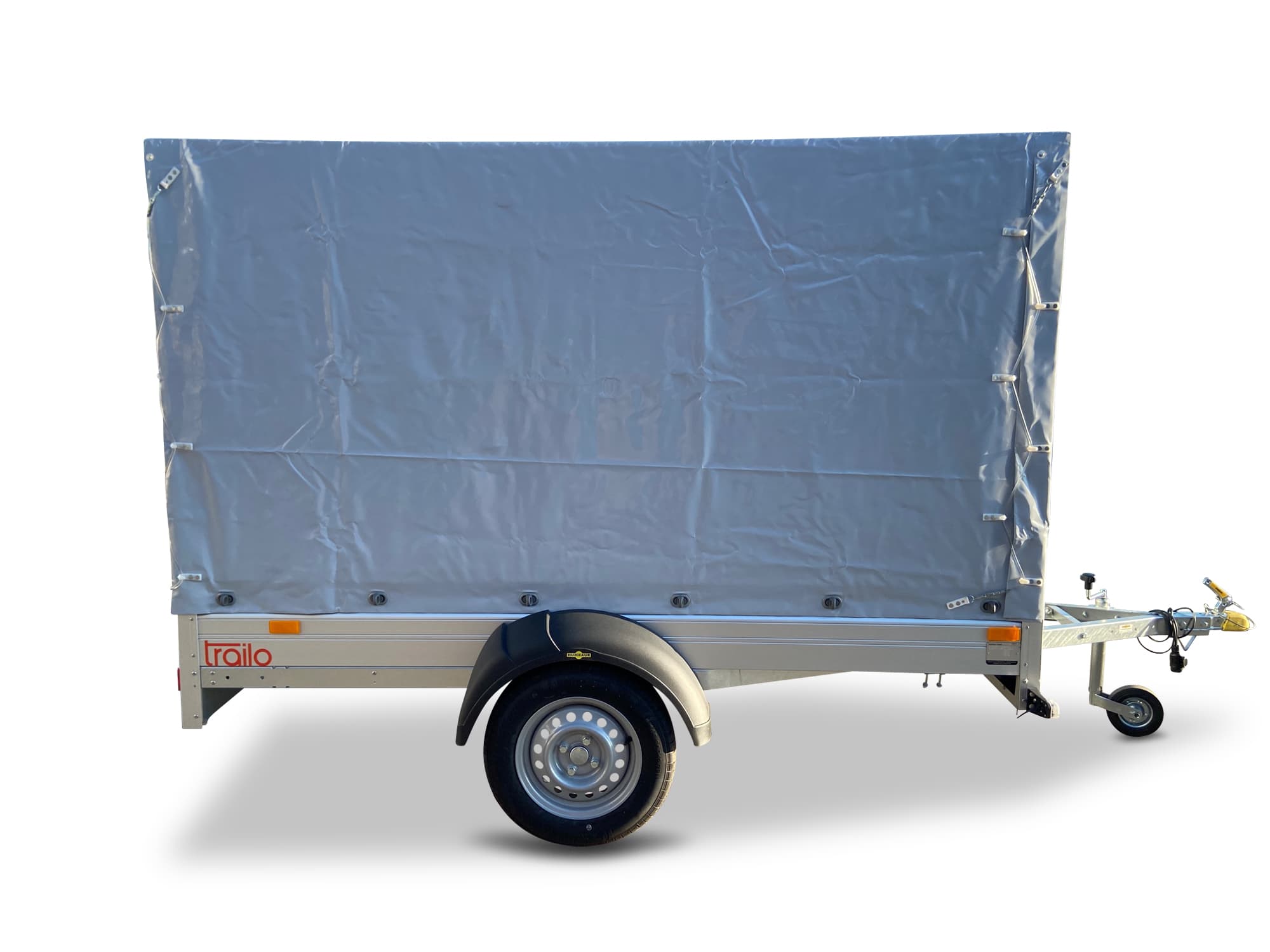 Humbaur PKW-Anhänger HA 752513 FS Alu 750kg Ladefläche 2,51x1,31m, mit Planenaufbau 1,50m grau