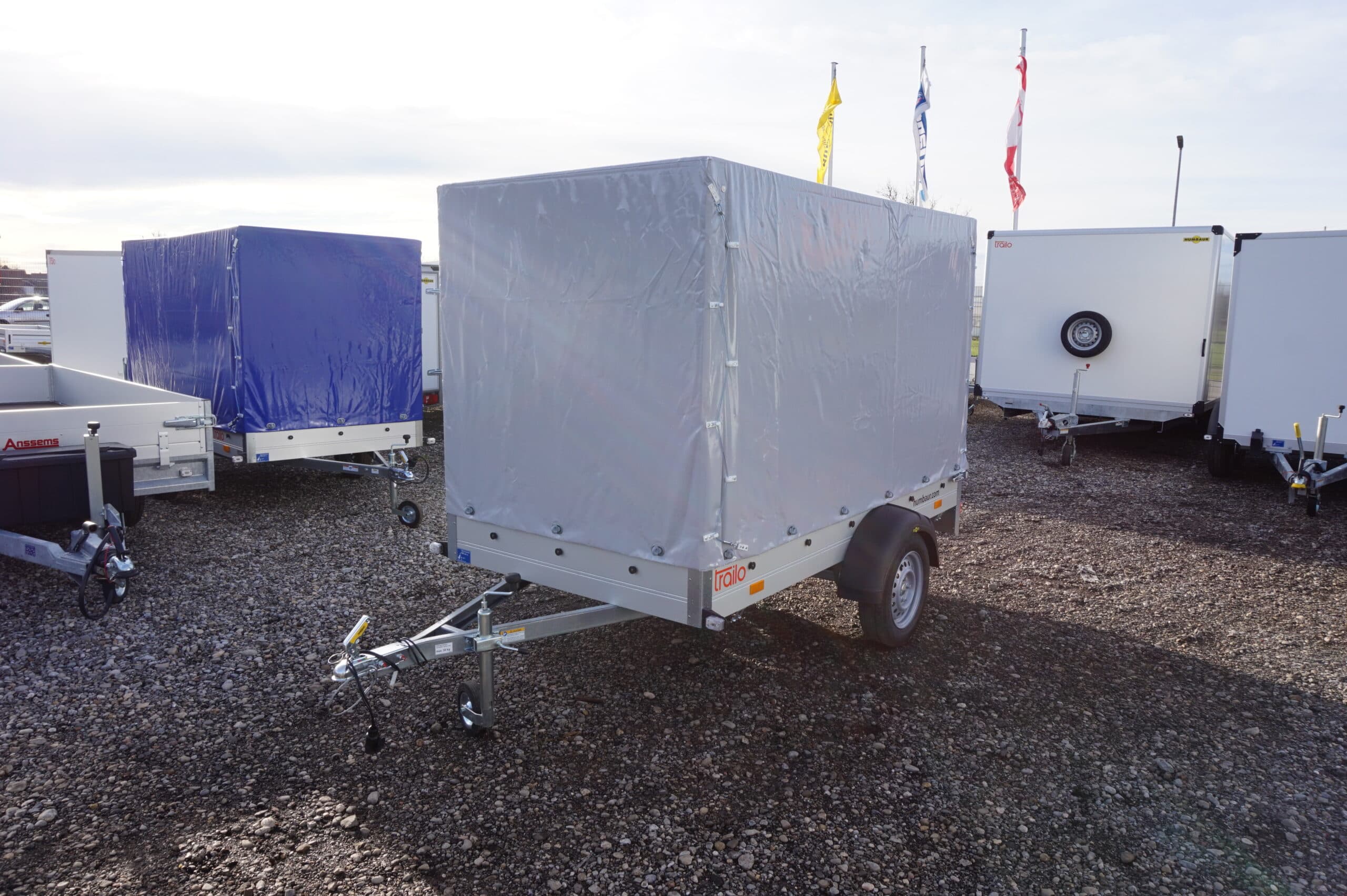 Humbaur Startrailer H 752513 750kg ungebremst Ladefläche 2,51 x 1,31 m mit Plane 1,60m grau