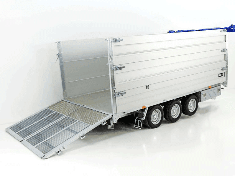 Twintrailer Multi-Heckkipper TR35-40 3,5t|192x402x140cm|FP|TridaX-Neu