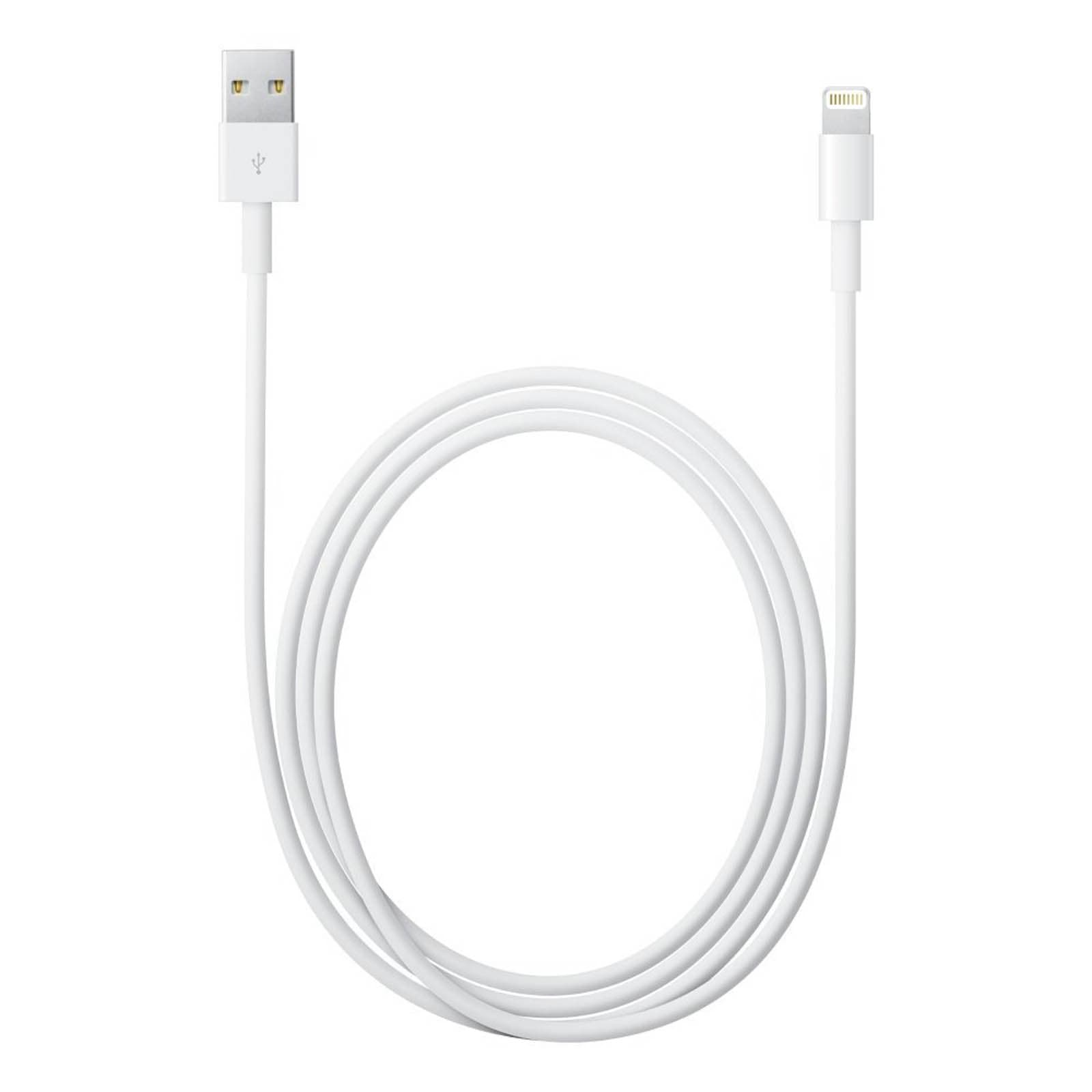 Cable USB - Apple Lightning 2m Blanc