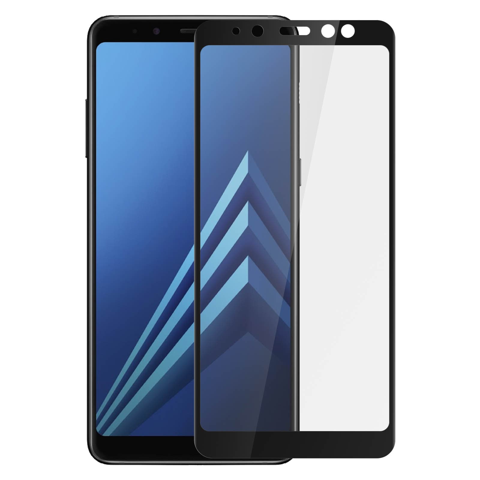 Film verre intégral bord Noir Galaxy A8