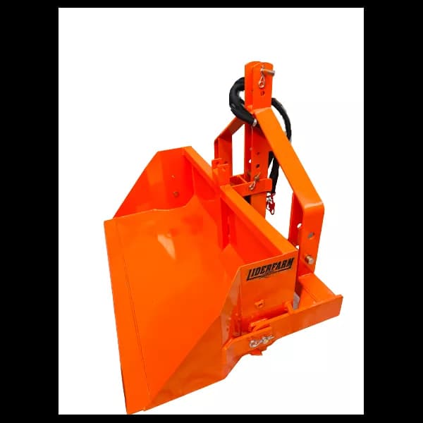Godet à basculement hydraulique LIDERFARM 1,20 m - micro-tracteur 15-30 CV