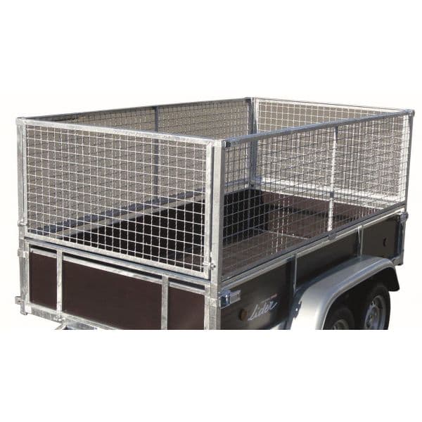 Remorque bagagère bois Lider simple essieu - 500 kg