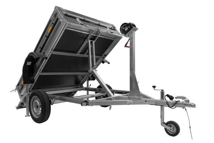 Remorque voiture benne basculante MARTZ Prakti Dumper - 206 x 136 cm, 750 kg