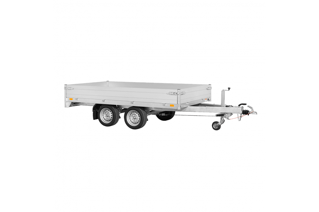Remorque plateau SARIS PL 306x170 - double essieu freiné, PTAC 2000 kg