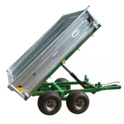 Remorque benne tracteur GEO RM25 - 2500 kg, double essieu