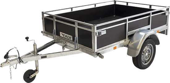 Remorque ERDÉ Expert LC 201 - 201 x 135 cm, 4 ridelles amovibles