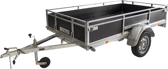 Remorque ERDÉ Expert LC 251 - 251 x 135 cm, ridelles amovibles