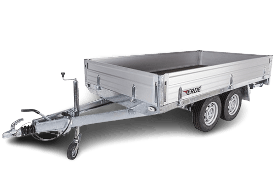 Remorque plateau ERDÉ Expert XRS 302 freinée - double essieu, PTAC 2500 kg