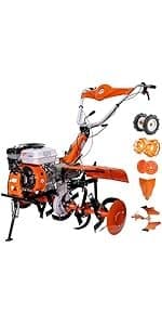 Thermische Motorhacke 7 PS 212 cm3 Breite 56 bis 83 cm