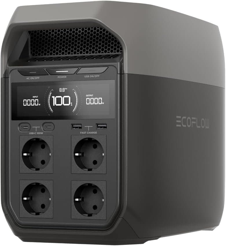 Tragbare Elektrostation 1024 Wh 1800 W LiFePO4-Akku