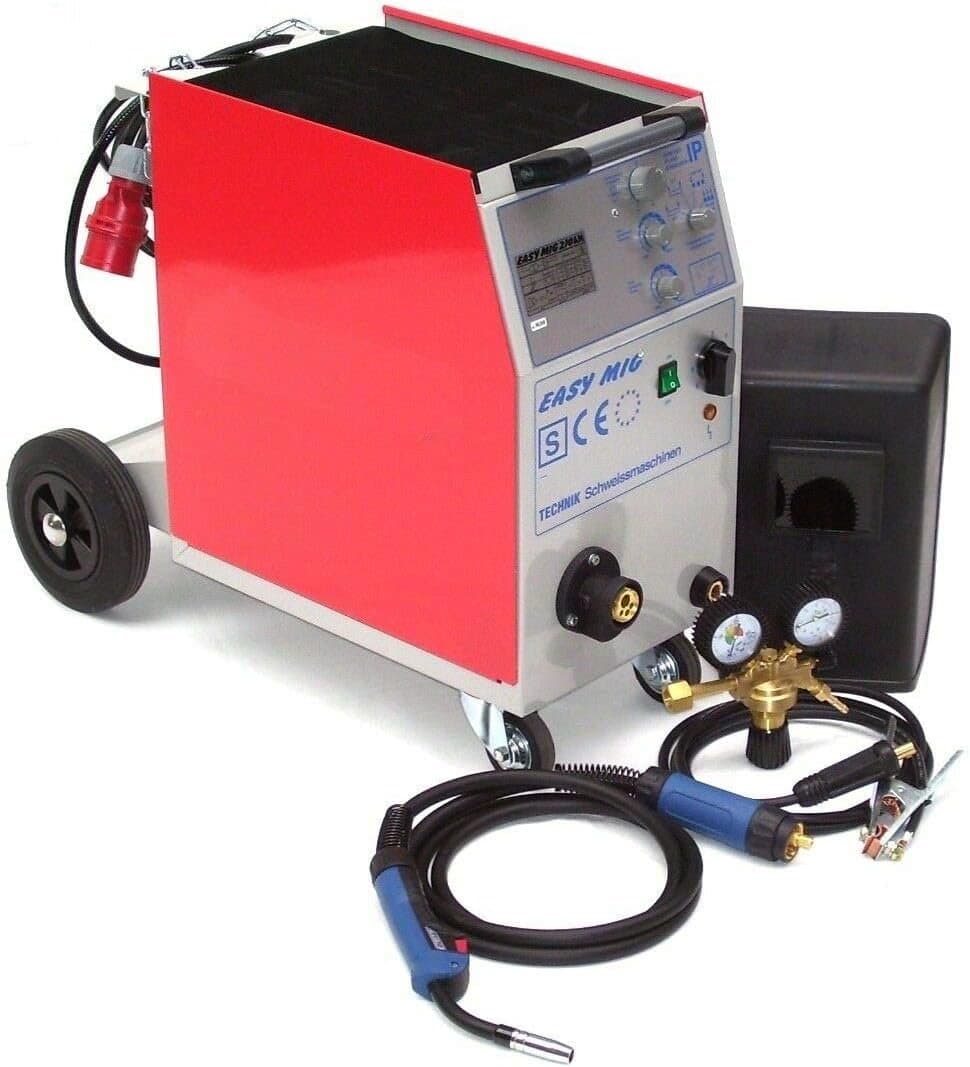 MIG MAG 250 A 400 V Schweißgerät mit 20 L Flasche und 15 kg Draht