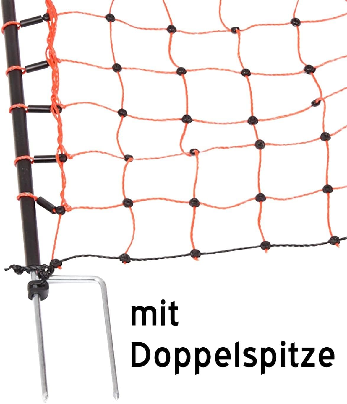 Elektrisches Geflügelnetz, 50 m, Höhe 112 cm, 16 Doppelspitzen