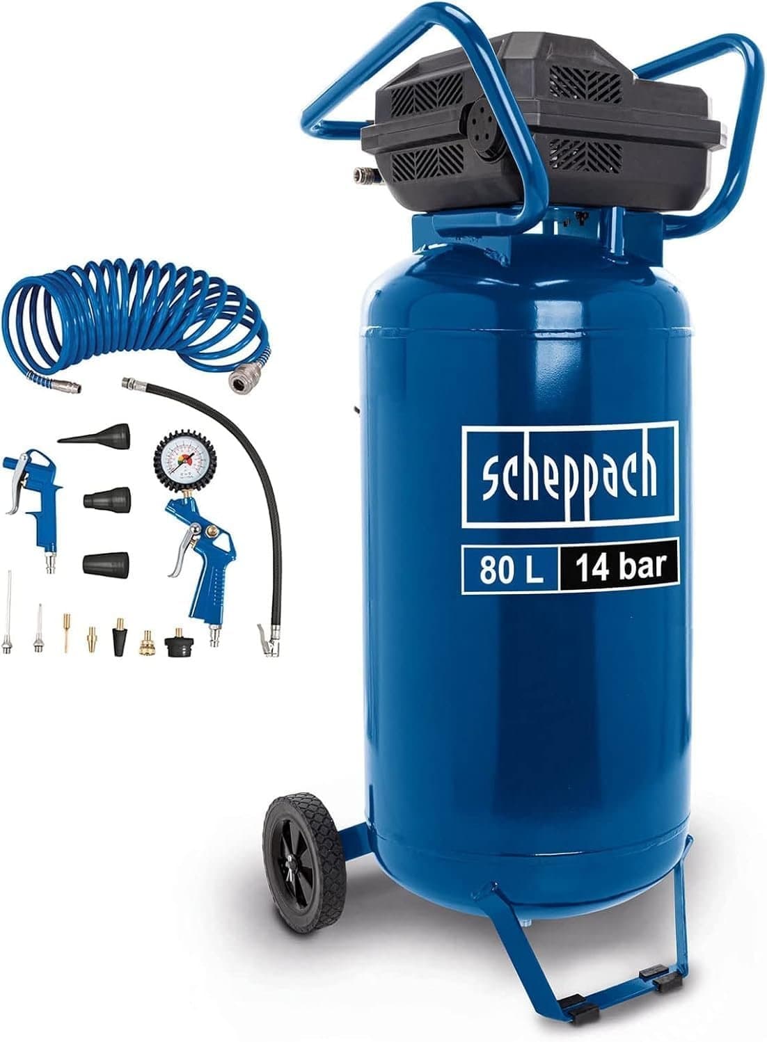 Vertikaler Luftkompressor 80 L 14 bar 1600 W