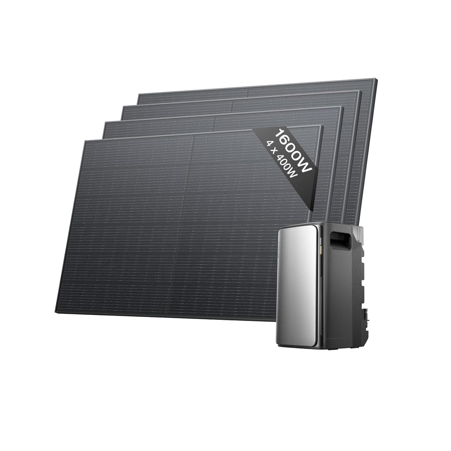 1,92 kWh Solarbatterie mit 4 MPPT und 2300 W Leistung