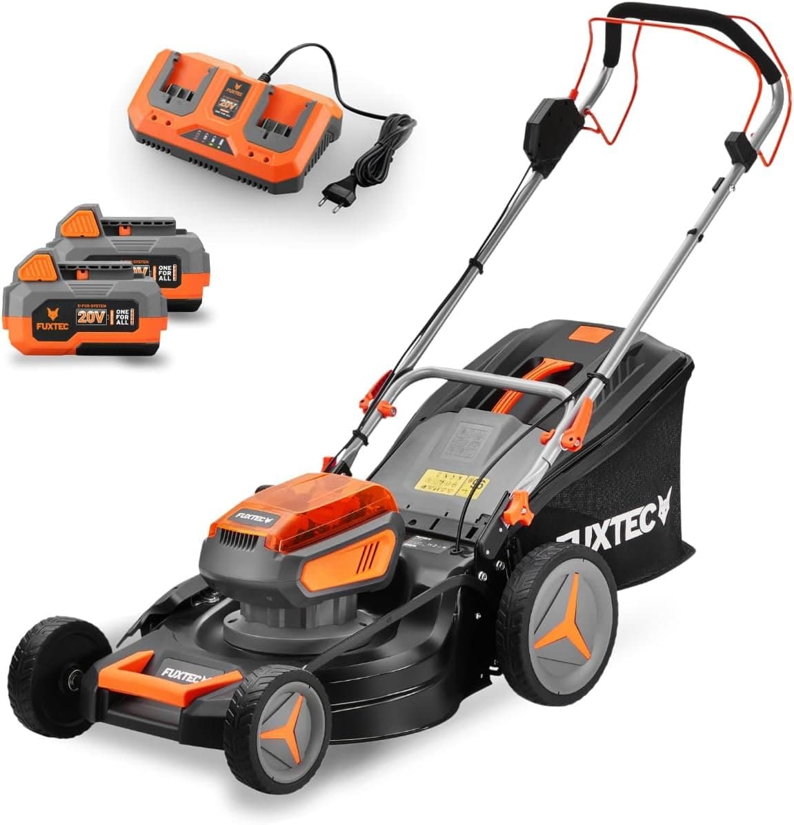 40 V 46 cm selbstfahrender Akku-Rasenmäher mit Batterien und Ladegerät
