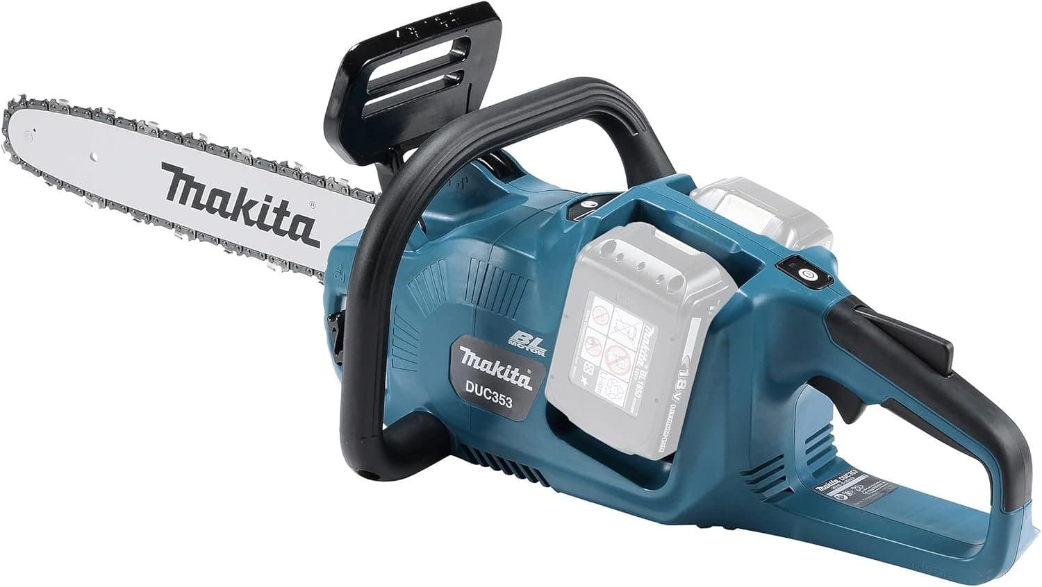 Akku-Kettensäge 36 V 2 x 18 V Führung 35 cm Kettengeschwindigkeit 20 m/s Spannung ohne Werkzeug