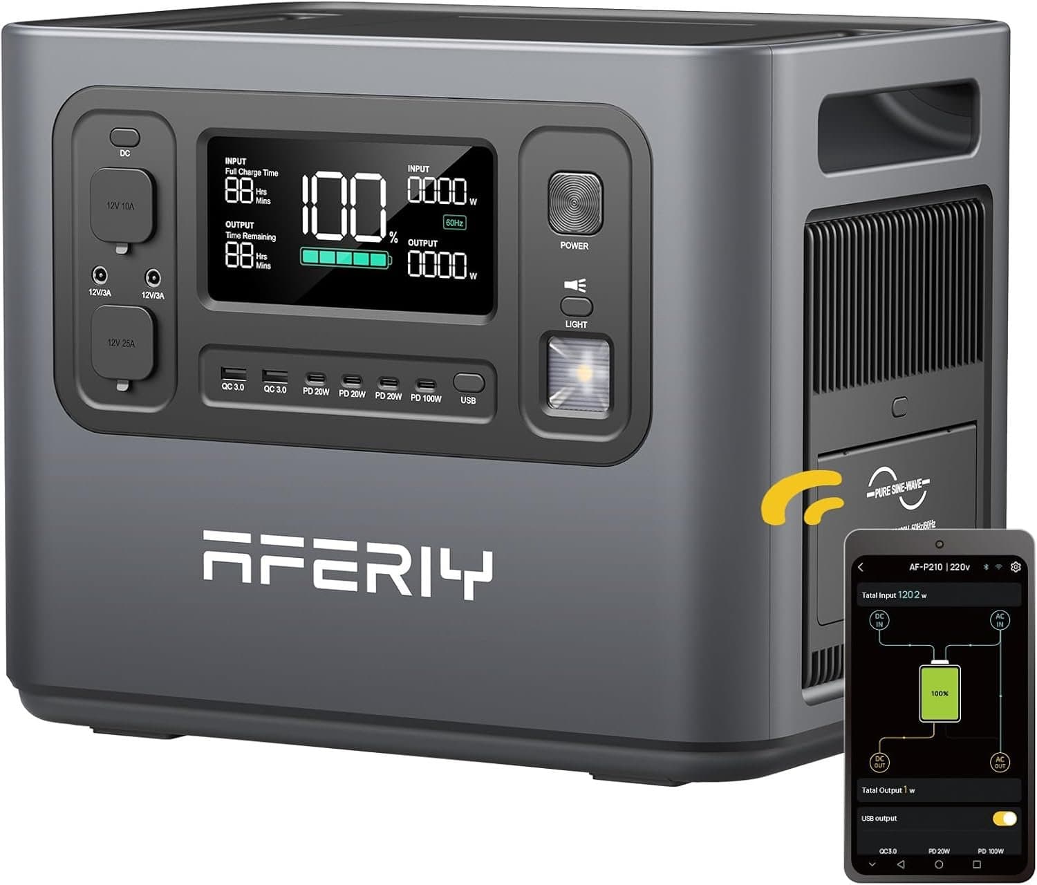 400W 256Wh Solarkraftwerk mit AC-Ausgang