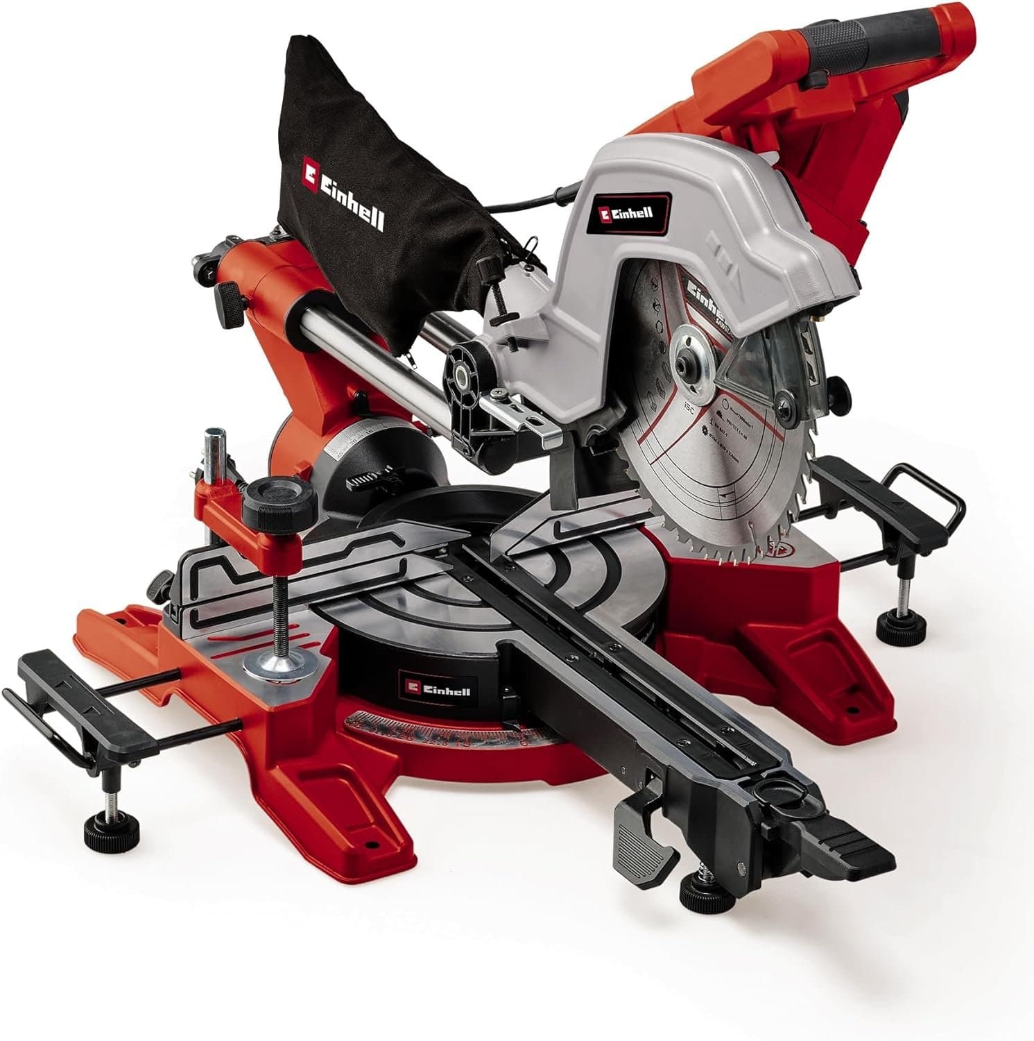 Radial-Gehrungssäge 2100 W, Sägeblatt 254 mm, schneidet 305 x 85 mm mit Sockel